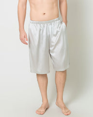 Silk Men Knee Elastic Waist Satin Underwear