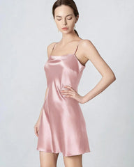 Silk Black Mini Cami Dress