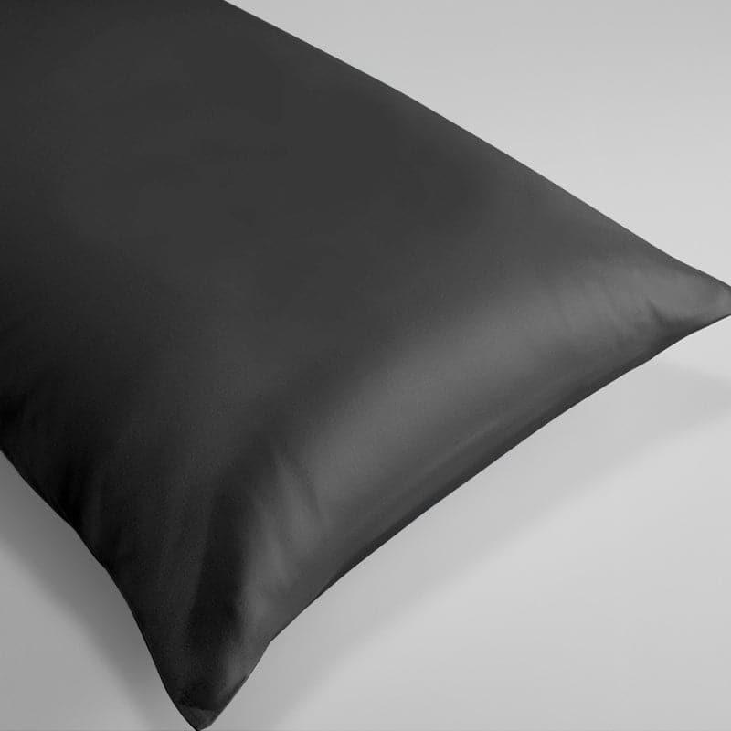 Silk Travel Suit 3 PCS Scrunchy Pillowcase And Eyemask Black