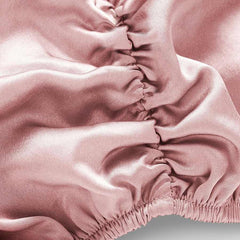 Silk Vintage Bow-Knot Sleep Cap Pink