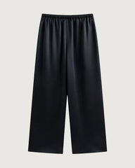 Silky Triacetate Wide Leg Pants