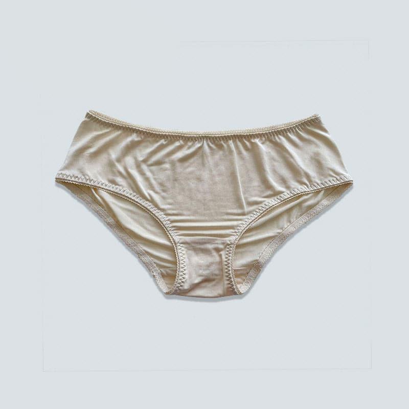 Skin-Friendly Women Silk Panties Beige