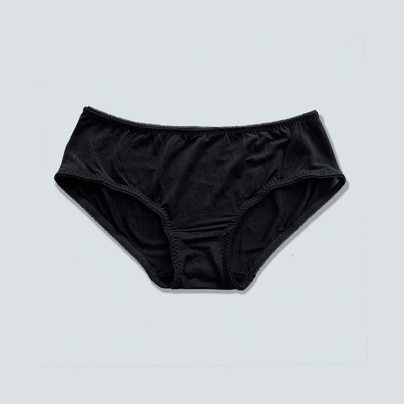 Skin-Friendly Women Silk Panties Black