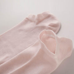 Skin-friendly Women's Silk Boat Socks Pink