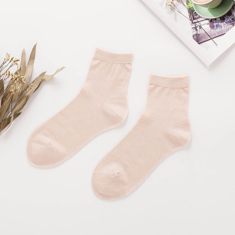 Skin-friendly Women's Silk Socks Beige