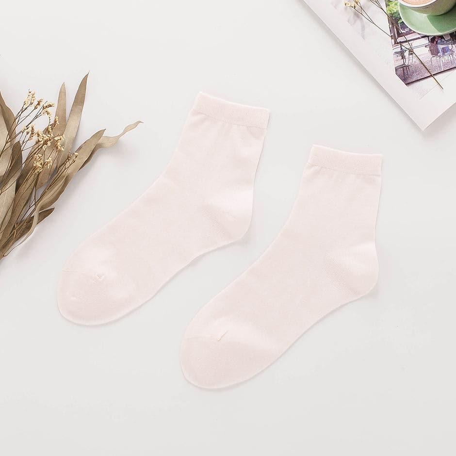Skin-friendly Women's Silk Socks Pink