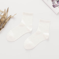 Skin-friendly Women's Silk Socks White
