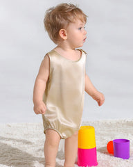 Sleeveless Baby Silk Onesies