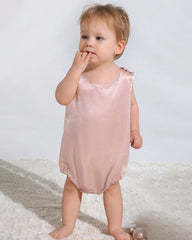 Sleeveless Baby Silk Onesies