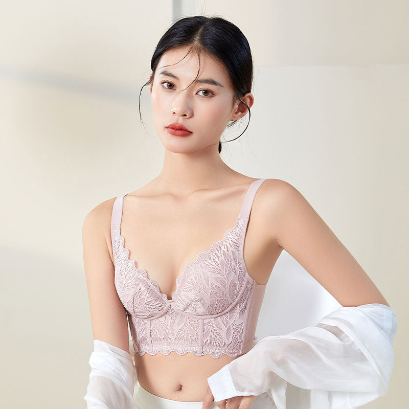Soft 100% Silk Bra for Women Pink