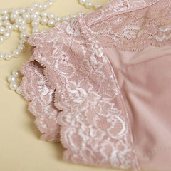 Sports Lace Breathable Silk Bra Pink