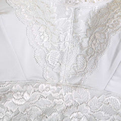 Sports Lace Breathable Silk Bra White