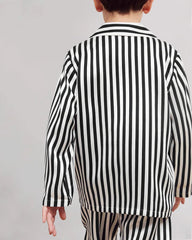 Kid's Stripe Silk Pajama Set