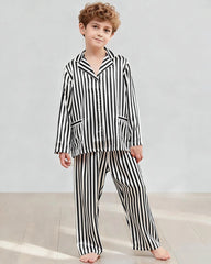 Kid's Stripe Silk Pajama Set
