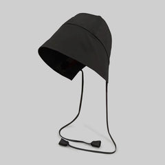 Summer 22Momme Silk Sunscreen Fisherman Hat Black