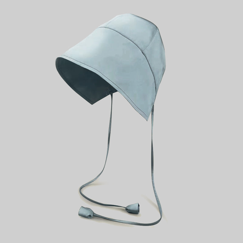 Summer 22Momme Silk Sunscreen Fisherman Hat Haze Blue