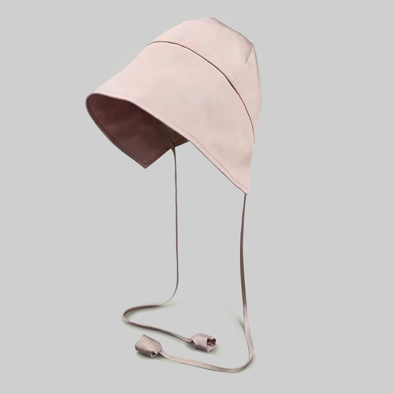 Summer 22Momme Silk Sunscreen Fisherman Hat pink