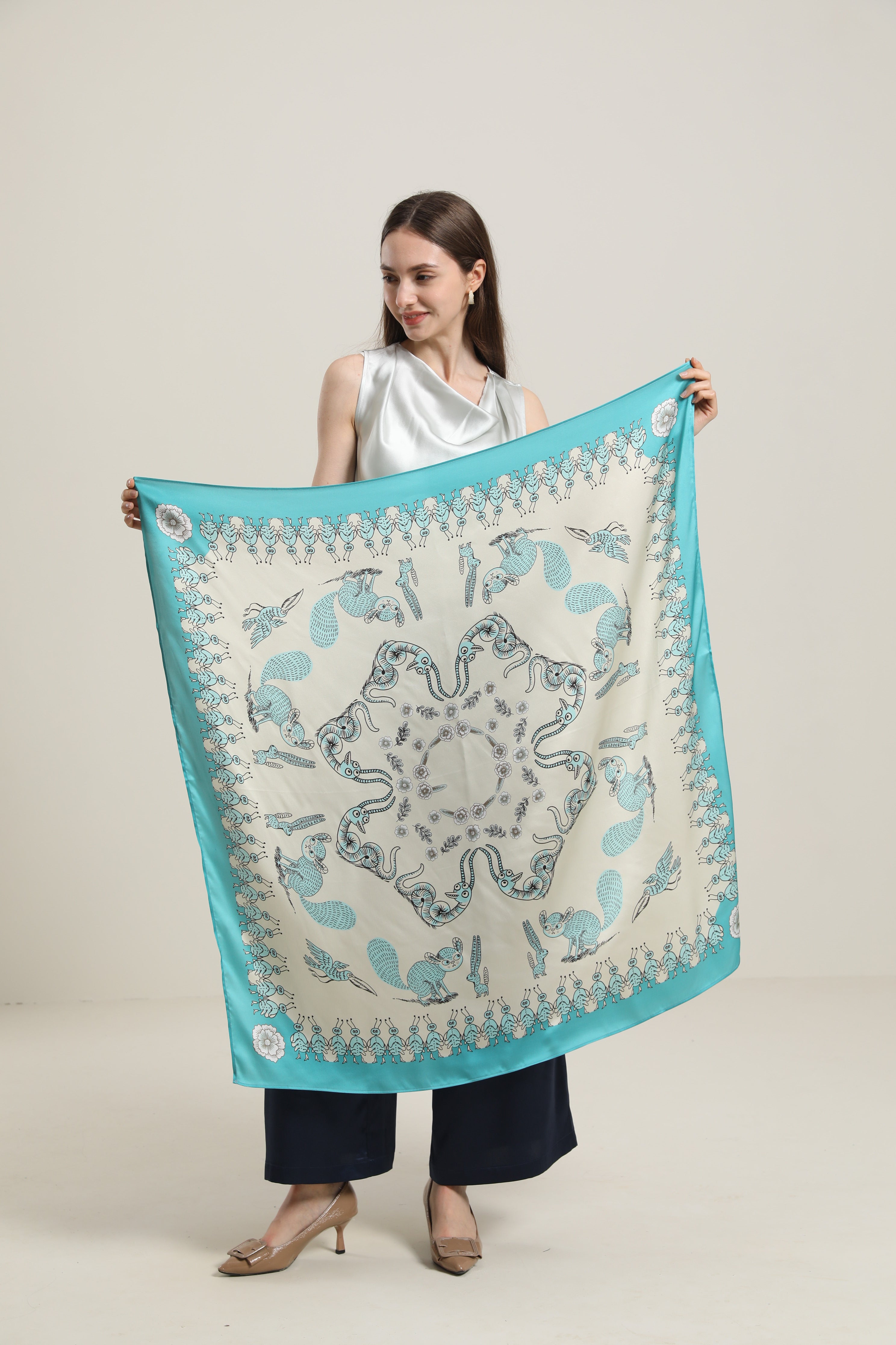 Summer Women Silk Scarf