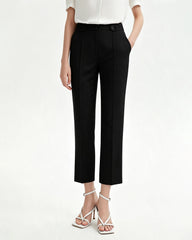 Triacetate Blazer and Ankle Pants Suit Set