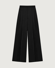 Triacetate Pleated Straight Leg Pants