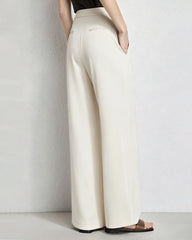 Triacetate Silk Lined Straight Leg Pants