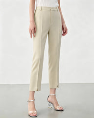 Triacetate Slim Fit Ankle Pants