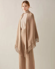 Triangular Tassel Cashmere Scarf