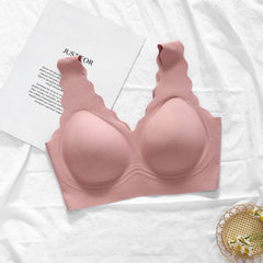 Unblemished One-Piece Silk Underwear Bra Pink