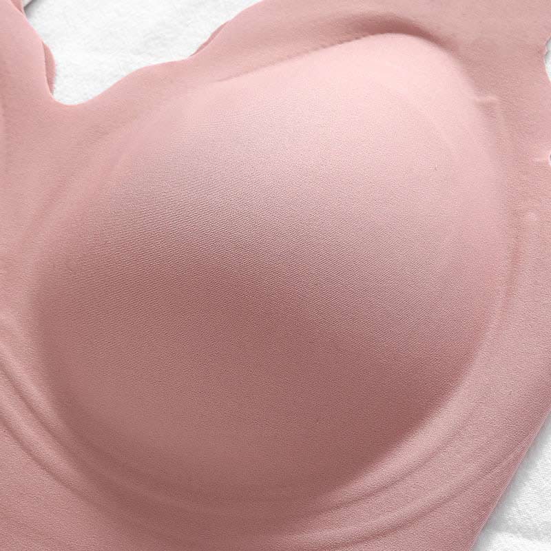 Unblemished One-Piece Silk Underwear Bra Pink