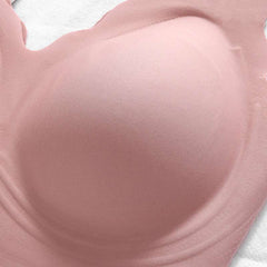 Unblemished One-Piece Silk Underwear Bra Pink