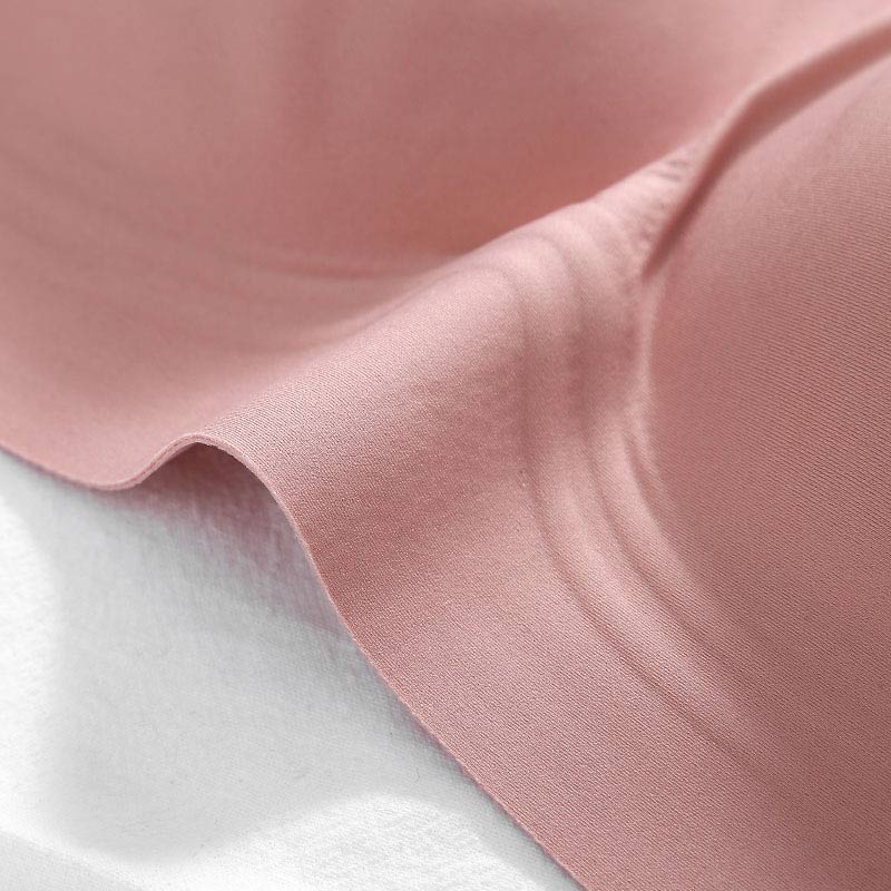 Unblemished One-Piece Silk Underwear Bra Pink