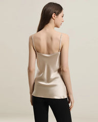 19Momme V Neck Silk Camisole Champagne