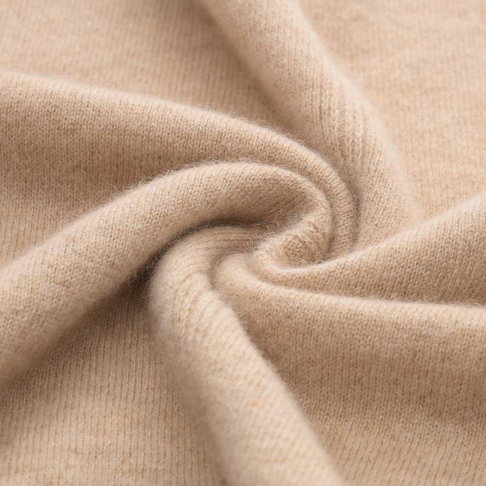 V-Neck Women Cashmere Sweater Camel