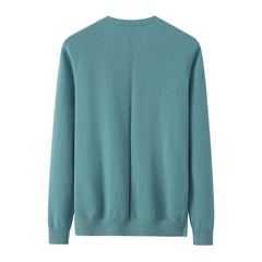 V-Neck Women Cashmere Sweater Green