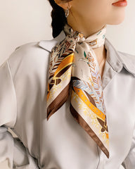Versatile Square Silk Scarf