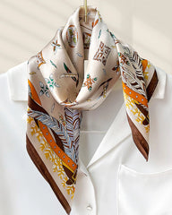 Versatile Square Silk Scarf