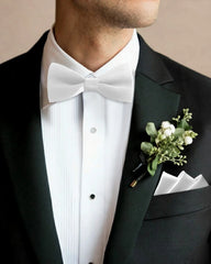 Washable Silk Bow Tie and Pocket Square Set