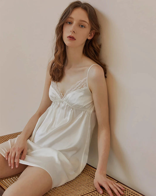 Washable Silk Lace Nightgown