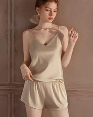 Washable Silk PJ Shorts Set