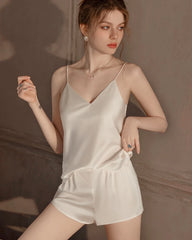 Washable Silk PJ Shorts Set