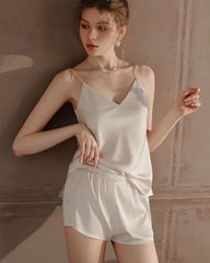 Washable Silk PJ Shorts Set