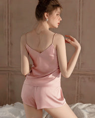 Washable Silk PJ Shorts Set