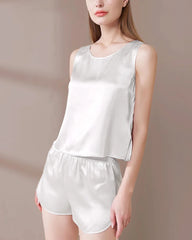 Washable Silk Pajama Tank Top Set