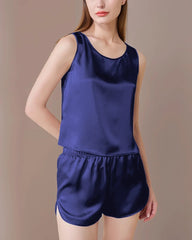 Washable Silk Pajama Tank Top Set