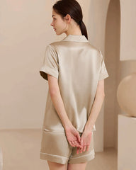 Washable Silk Short Pajama Set