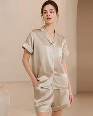 Washable Silk Short Pajama Set