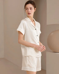 Washable Silk Short Pajama Set