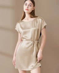 Washable Silk and Lace Pajama Dress