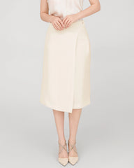 40 Momme Silk Wrap Suit Skirts Cream