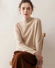 Women’s Cable Trim Raglan Cashmere Sweater